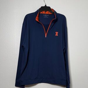 Illinois Fighting Illini Performance Luxury Quarter Zip by Horn Legend